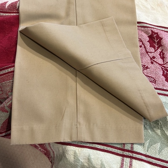 Alan Flusser Mens Khaki Golf Pants 40x30 100% cotton. Flat front straight leg. - Picture 11 of 11